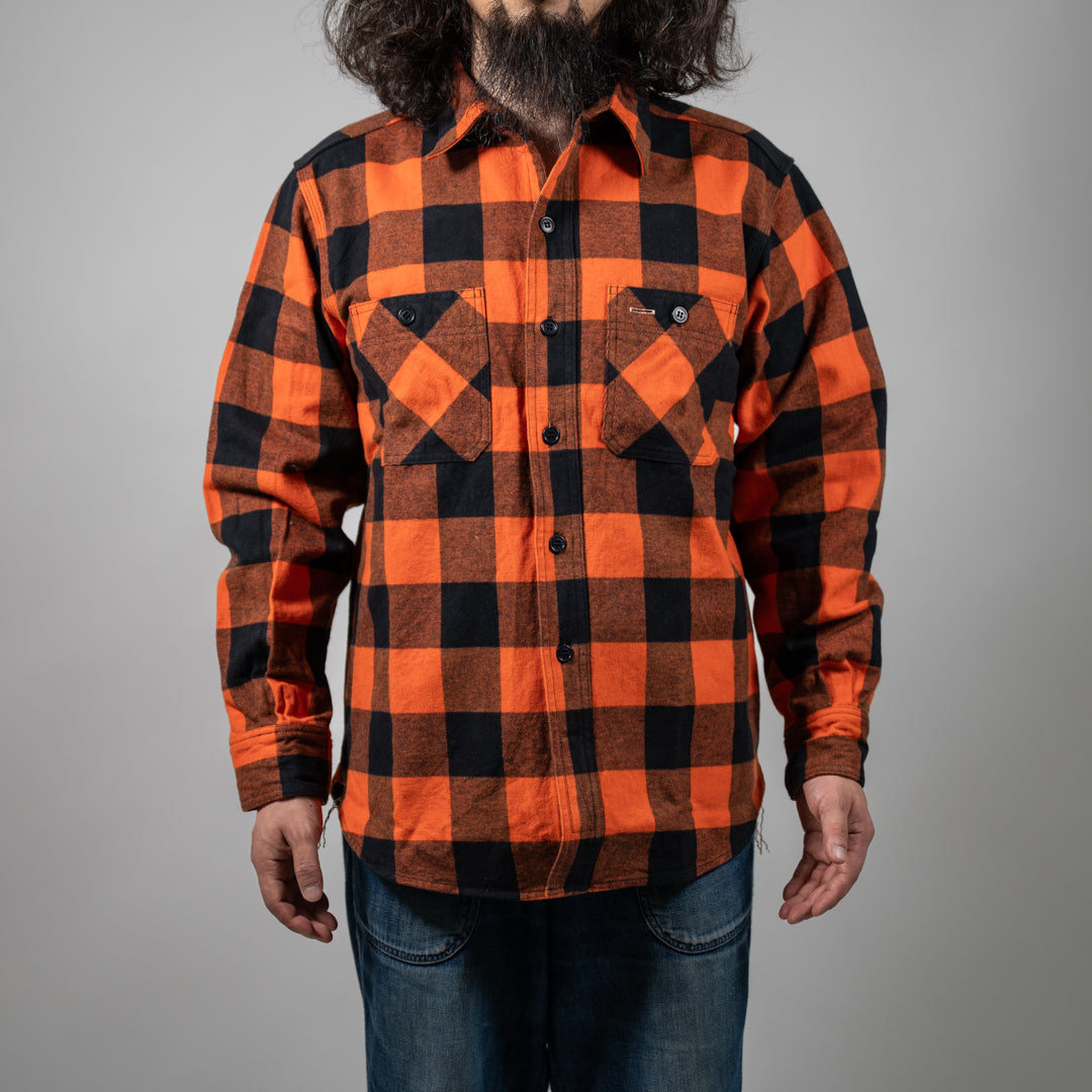 Work Shirt Flannel Buffalo Check orange