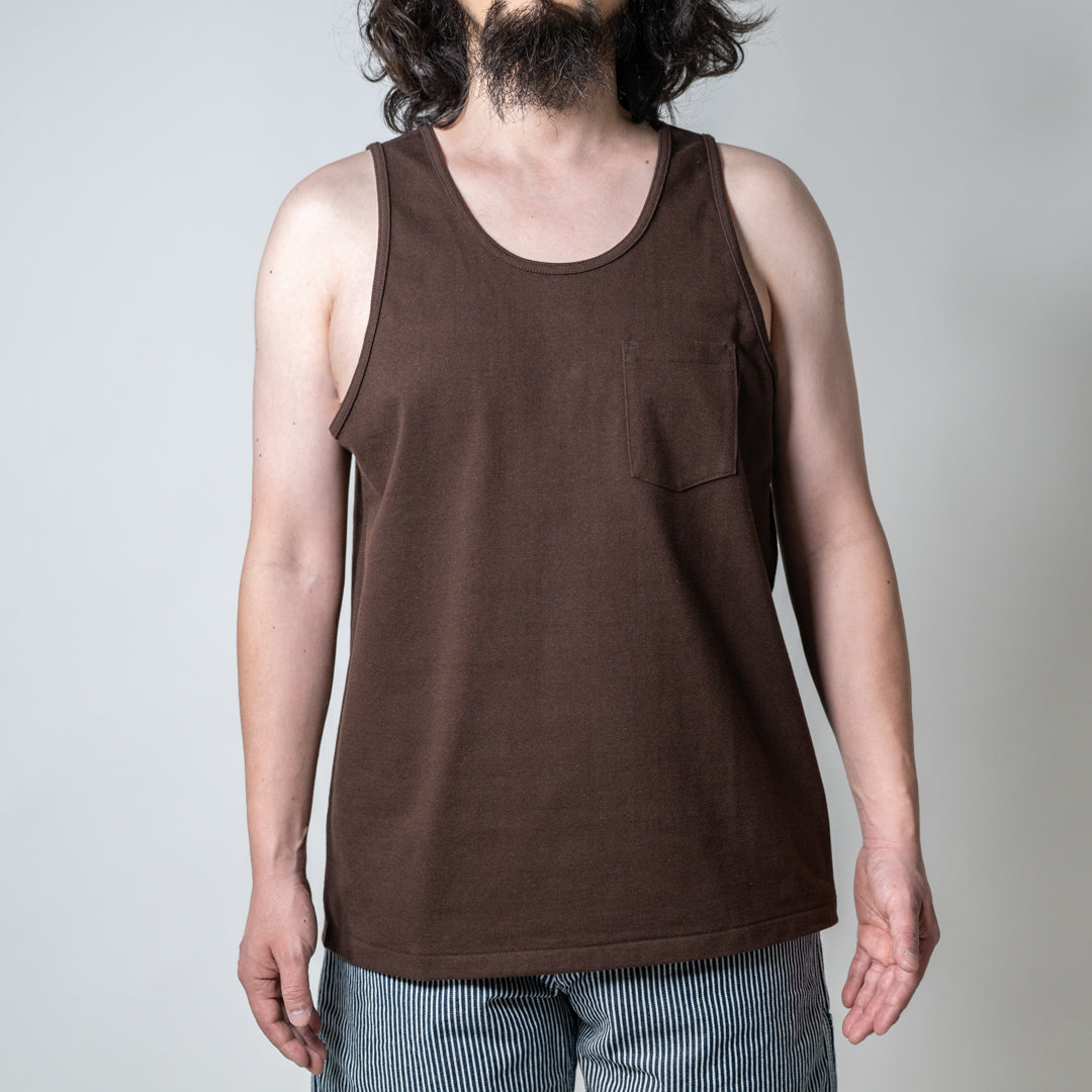 Heavy Weight Tank Top Brown
