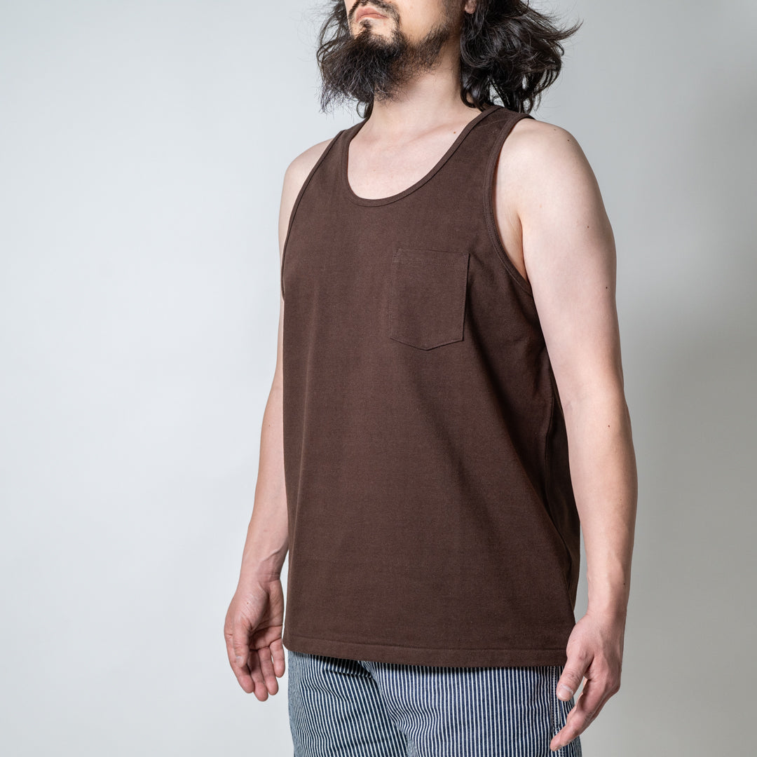 Heavy Weight Tank Top Brown
