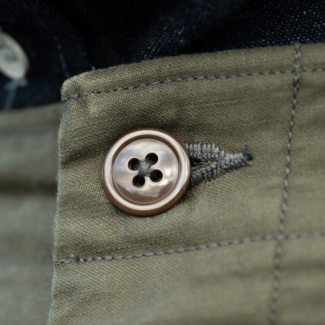 US Army Baker Pants Back Satin olive