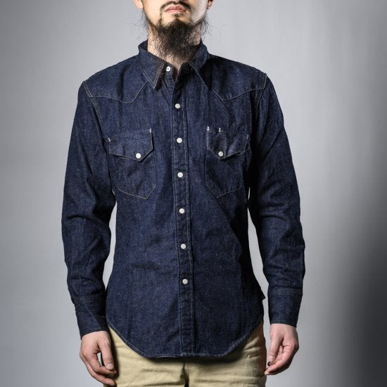 BONCOURA ウェスタン シャツ デニム (Western shirt denim)