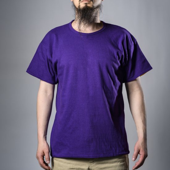 Reversible Tee Purple Yellow Loop Wheeled