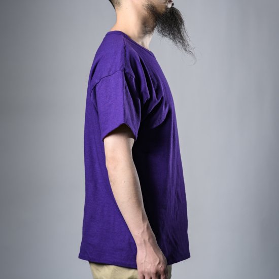 T-shirt réversible violet boucle jaune à roulettes