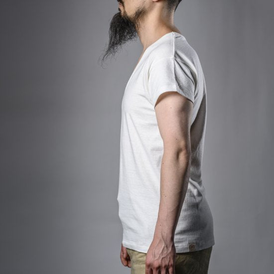 U Neck Tee White