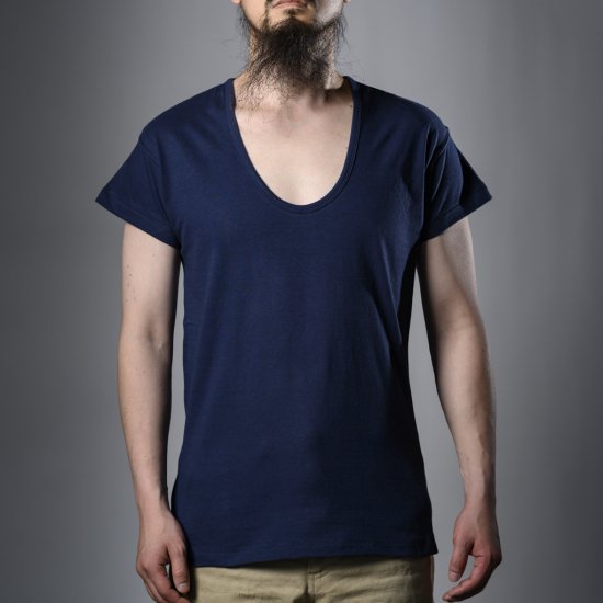 U Neck Tee Navy
