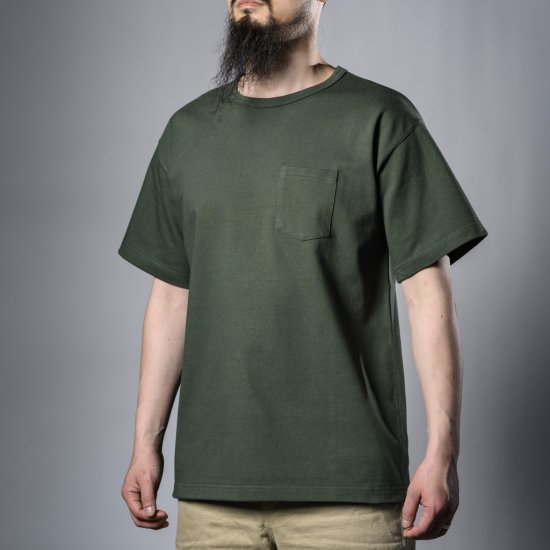 Heavy Weight Pocket Tee Olive