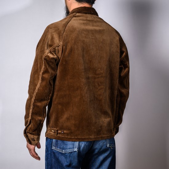 スイングトップ 太畝コール天 ブラウン (Dog Ear Jacket 8 Wale Corduroy brown)