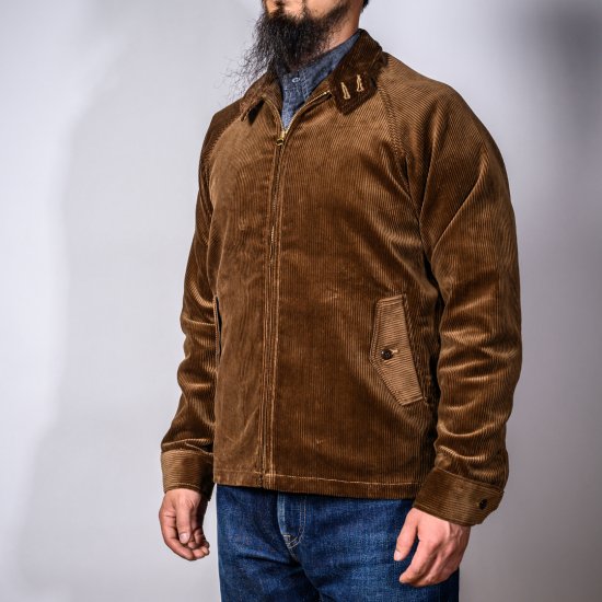 スイングトップ 太畝コール天 ブラウン (Dog Ear Jacket 8 Wale Corduroy brown)