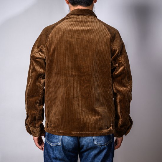 スイングトップ 太畝コール天 ブラウン (Dog Ear Jacket 8 Wale Corduroy brown)