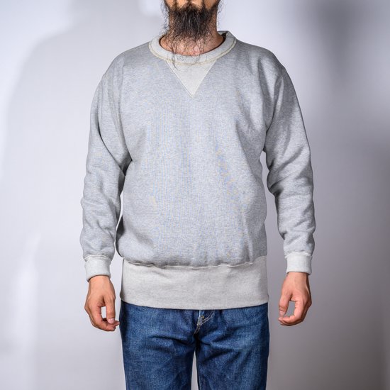 両Vトレーナー グレー Loop Wheeled V Sweater Gray – BONCOURA 