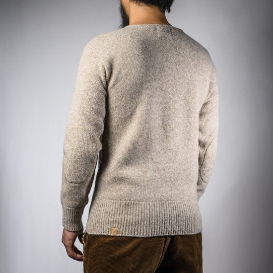 B sweater oatmeal x navy B-sweater oatmeal x navy