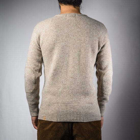 B sweater oatmeal x navy B-sweater oatmeal x navy