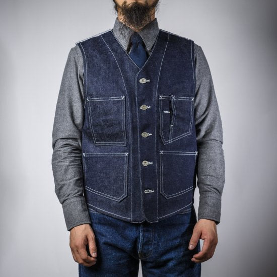 ワークジレ デニム 旧型 (work gilet denim old type) – BONCOURA