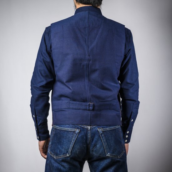 ワークジレ ニードルパンチチェック (work gilet)