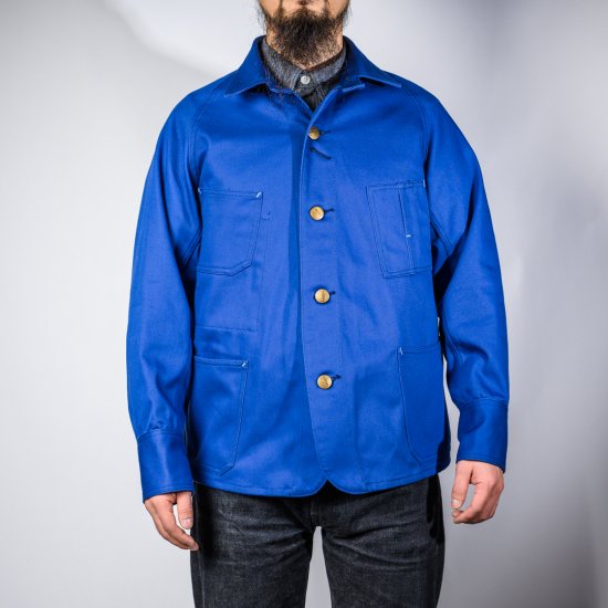 カバーオール イングリッシュツイル インクブルー (coverall English twill blue)