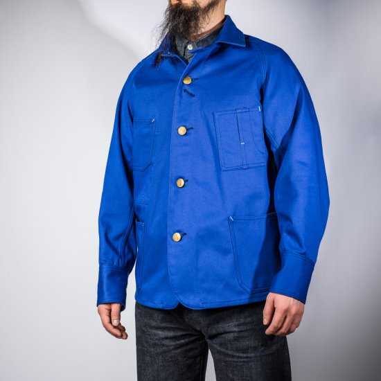 カバーオール イングリッシュツイル インクブルー (coverall English twill blue)