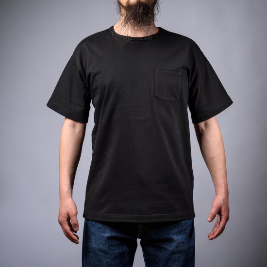 Heavy Weight Pocket Tee Black
