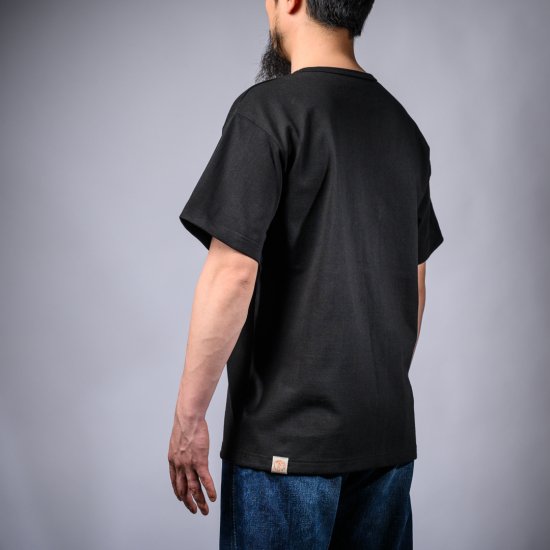 Heavy Weight Pocket Tee Black