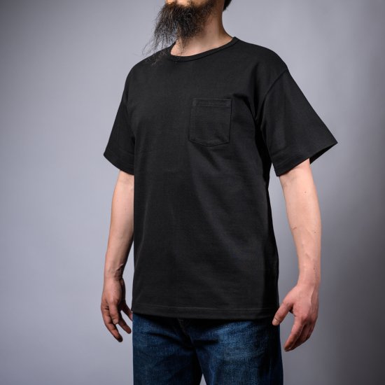 Heavy Weight Pocket Tee Black