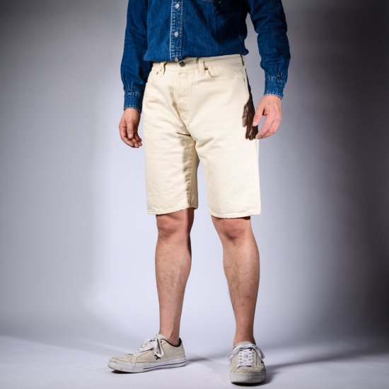 short pants denim white