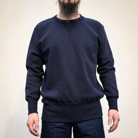 両Vトレーナー ネイビー Loop Wheeled V Sweater Navy