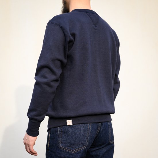 両Vトレーナー ネイビー Loop Wheeled V Sweater Navy