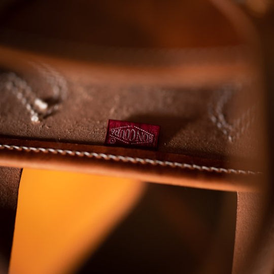 BONCOURA Hard Leather Tote Bag natural