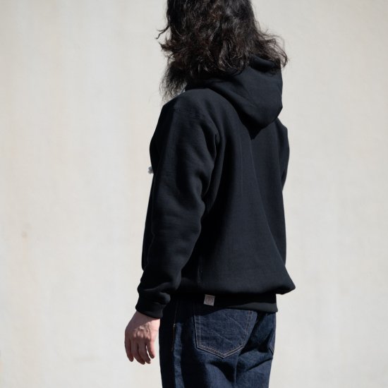 BONCOURA パーカー ブラック Loop Wheeled Hoodie black