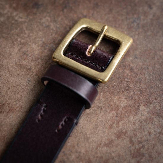 Leather Belt burgundy