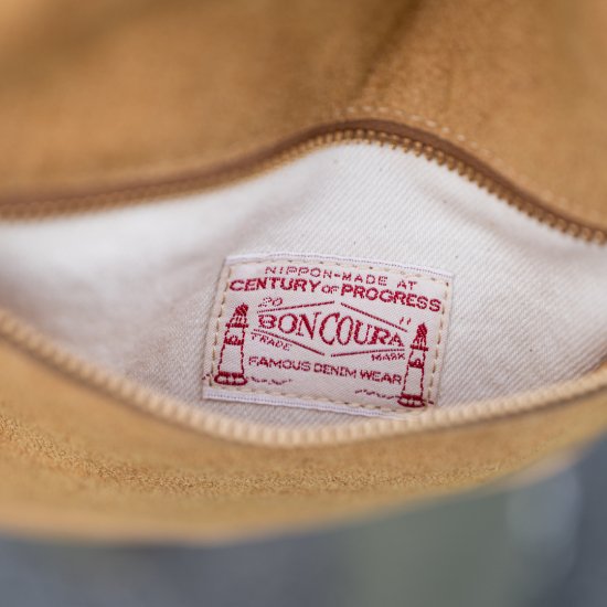 sac bandoulière cuir suède sable