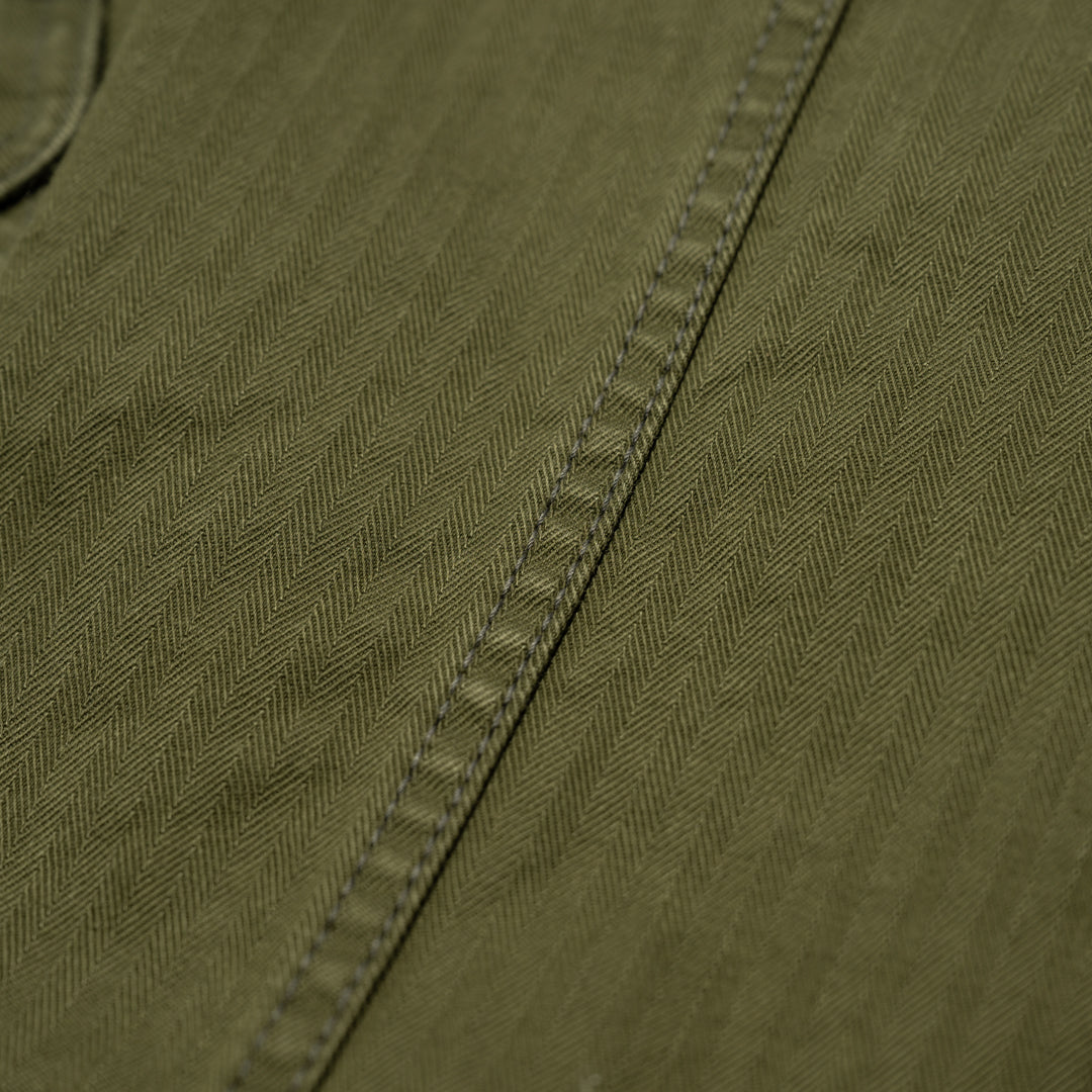 1st Jacket Herringbone Threne Vat Dye olive