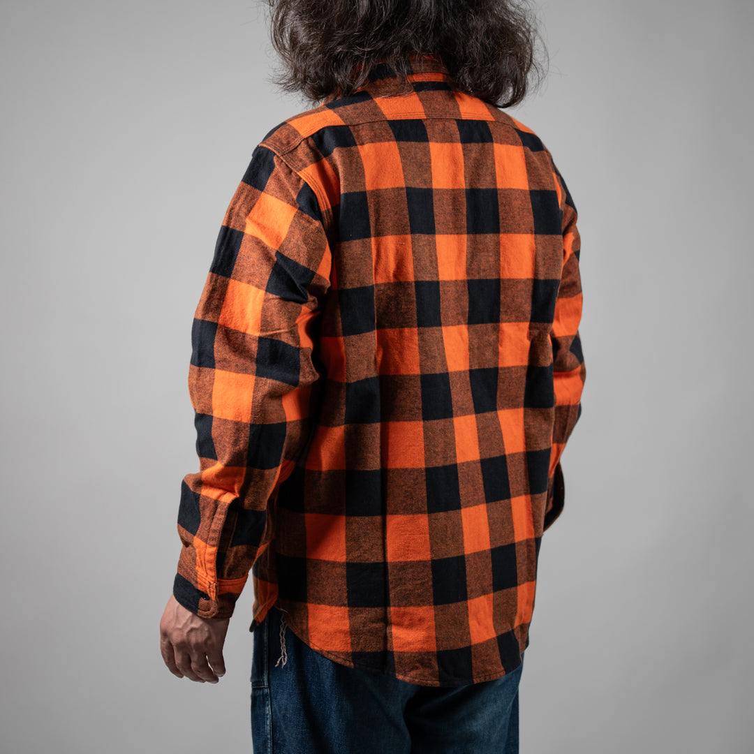 Work Shirt Flannel Buffalo Check orange
