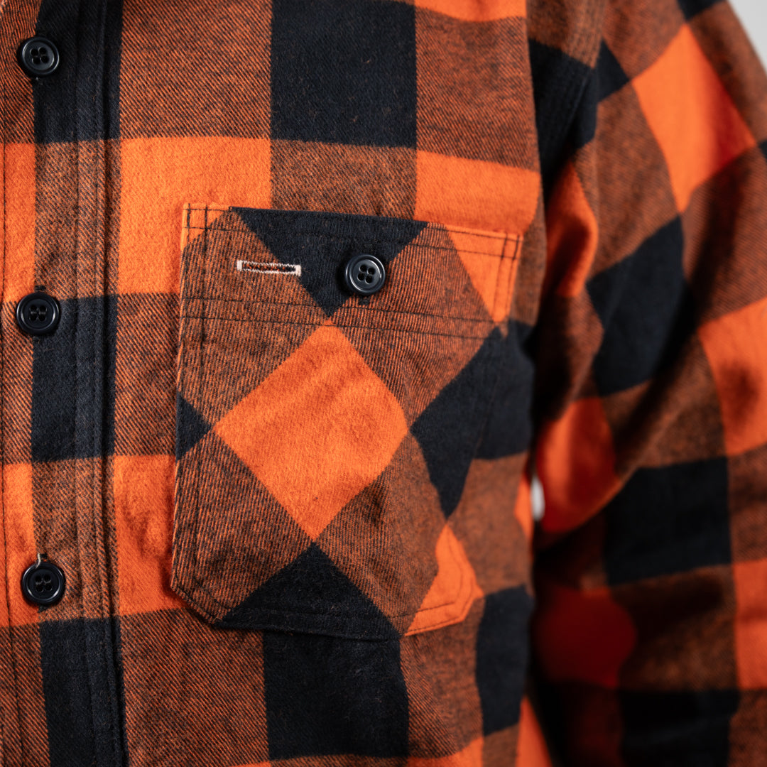 Work Shirt Flannel Buffalo Check orange
