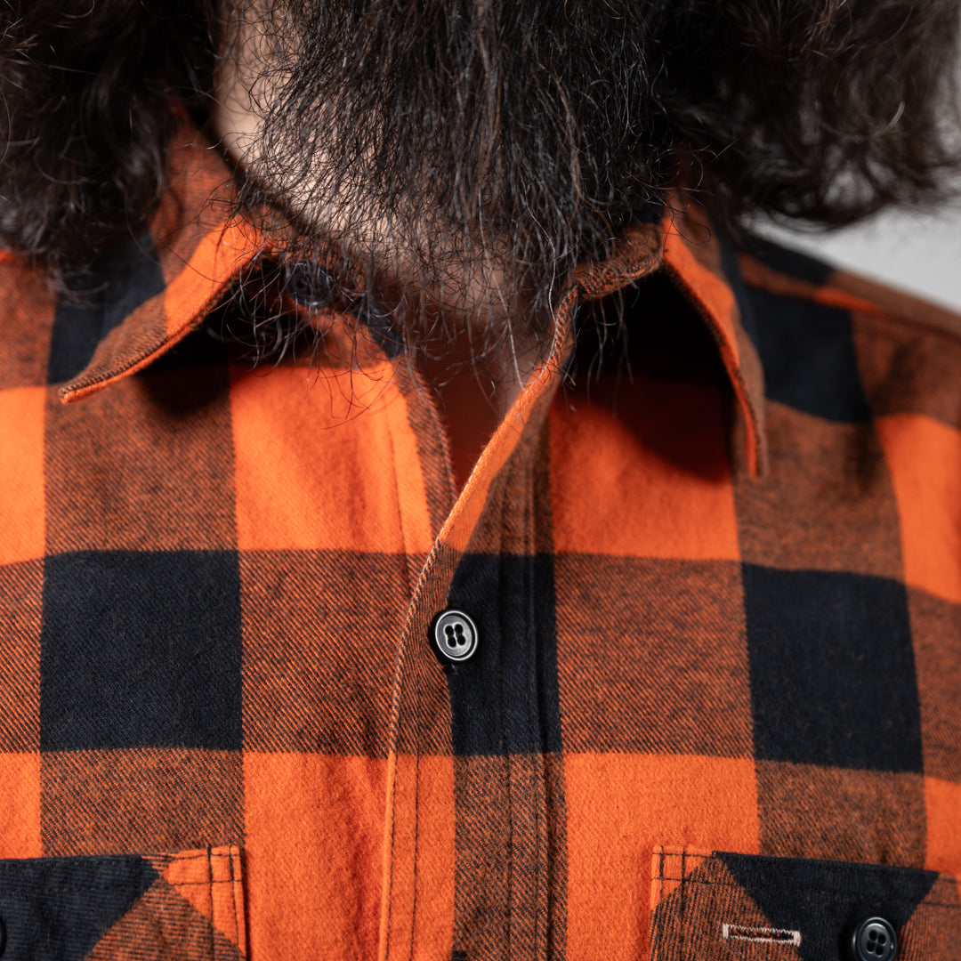Work Shirt Flannel Buffalo Check orange