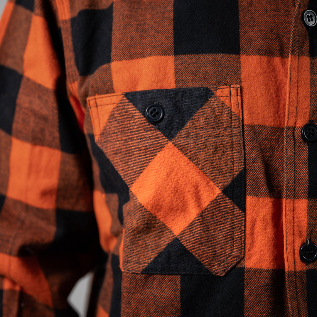 Work Shirt Flannel Buffalo Check orange