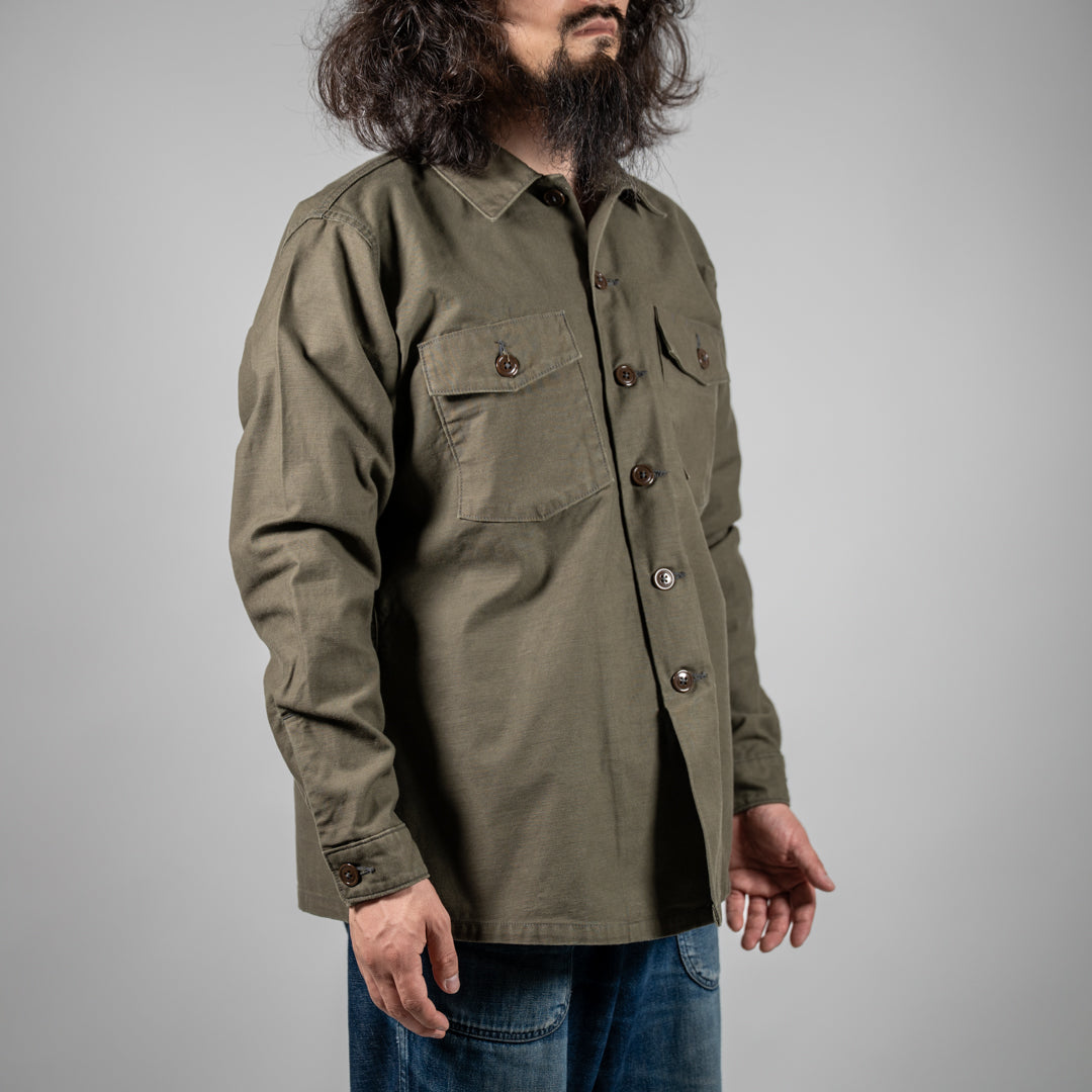 Utility Shirt Back Satin olive