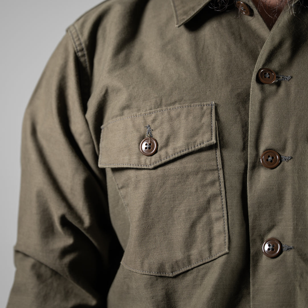 Utility Shirt Back Satin olive – BONCOURA Official Online Store