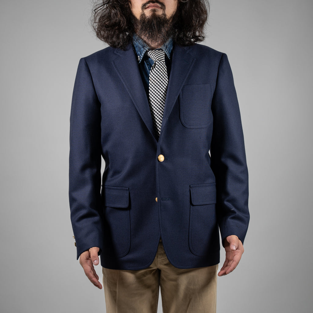 Tailored Blazer UK Wool Serge navy – BONCOURA Official