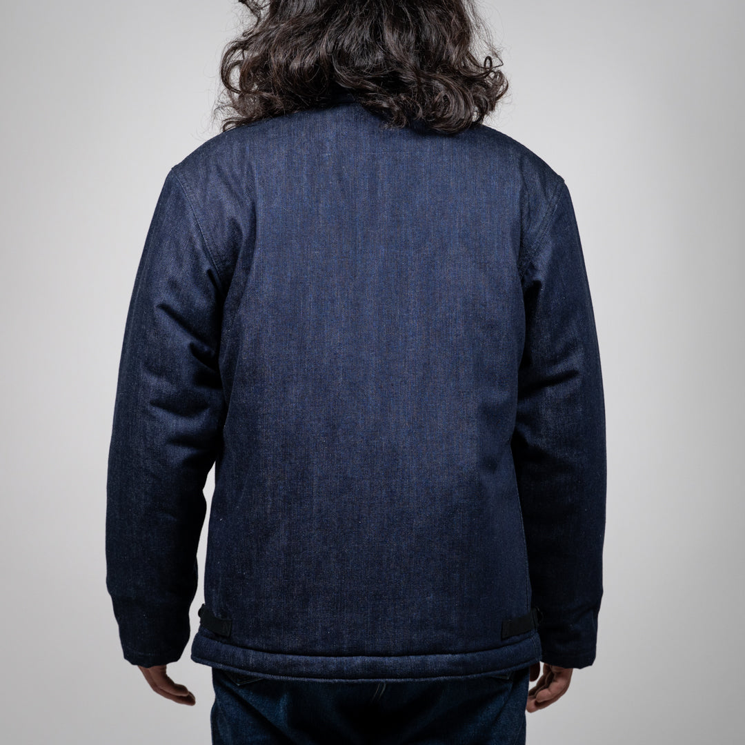 A-2 Jacket Quilted Wool Denim indigo