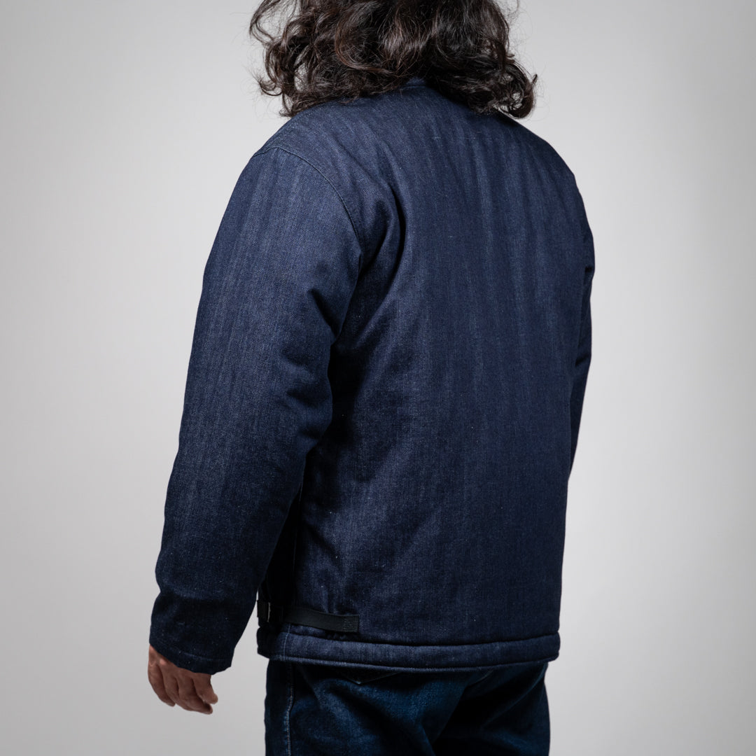 A-2 Jacket Quilted Wool Denim indigo