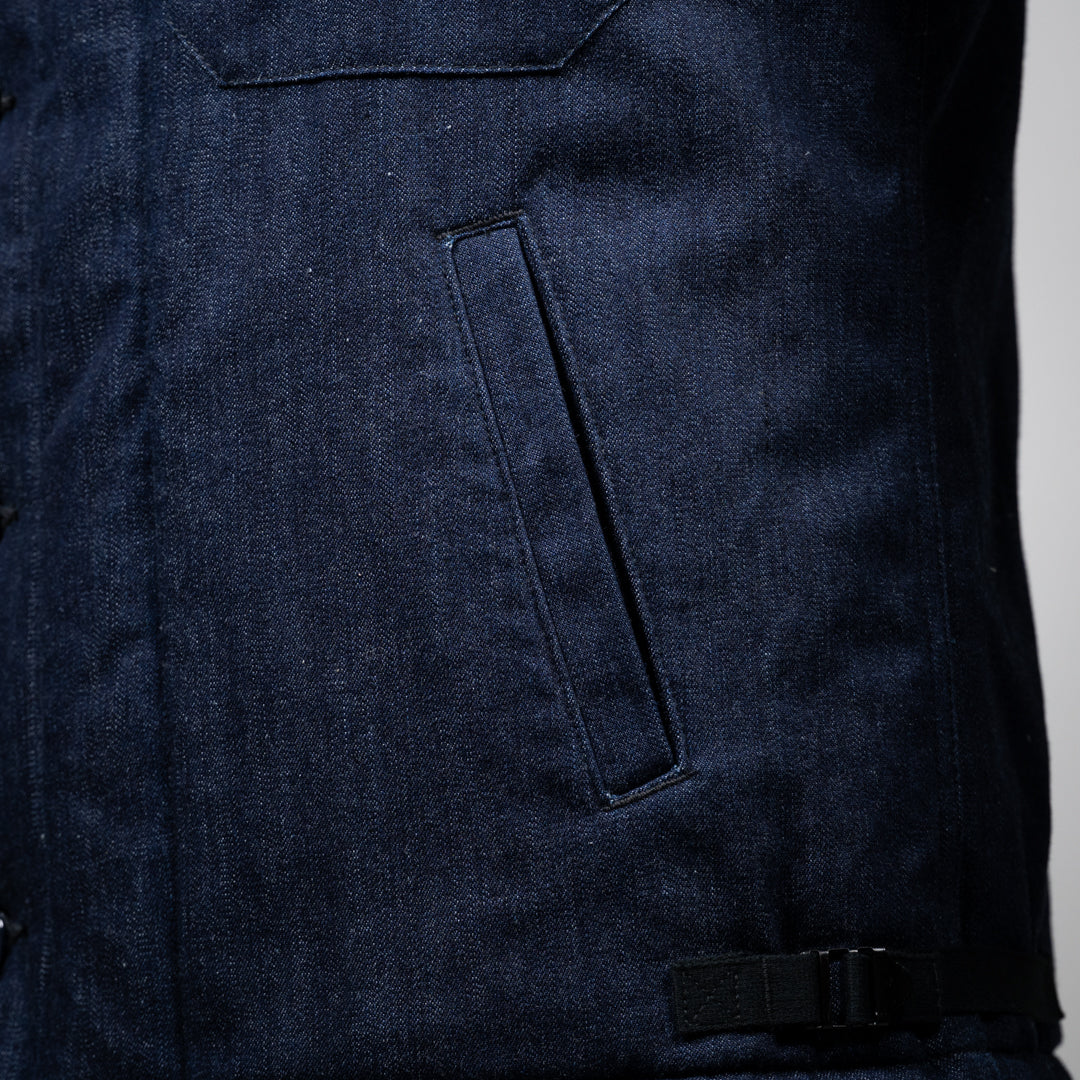 A-2 Jacket Quilted Wool Denim indigo