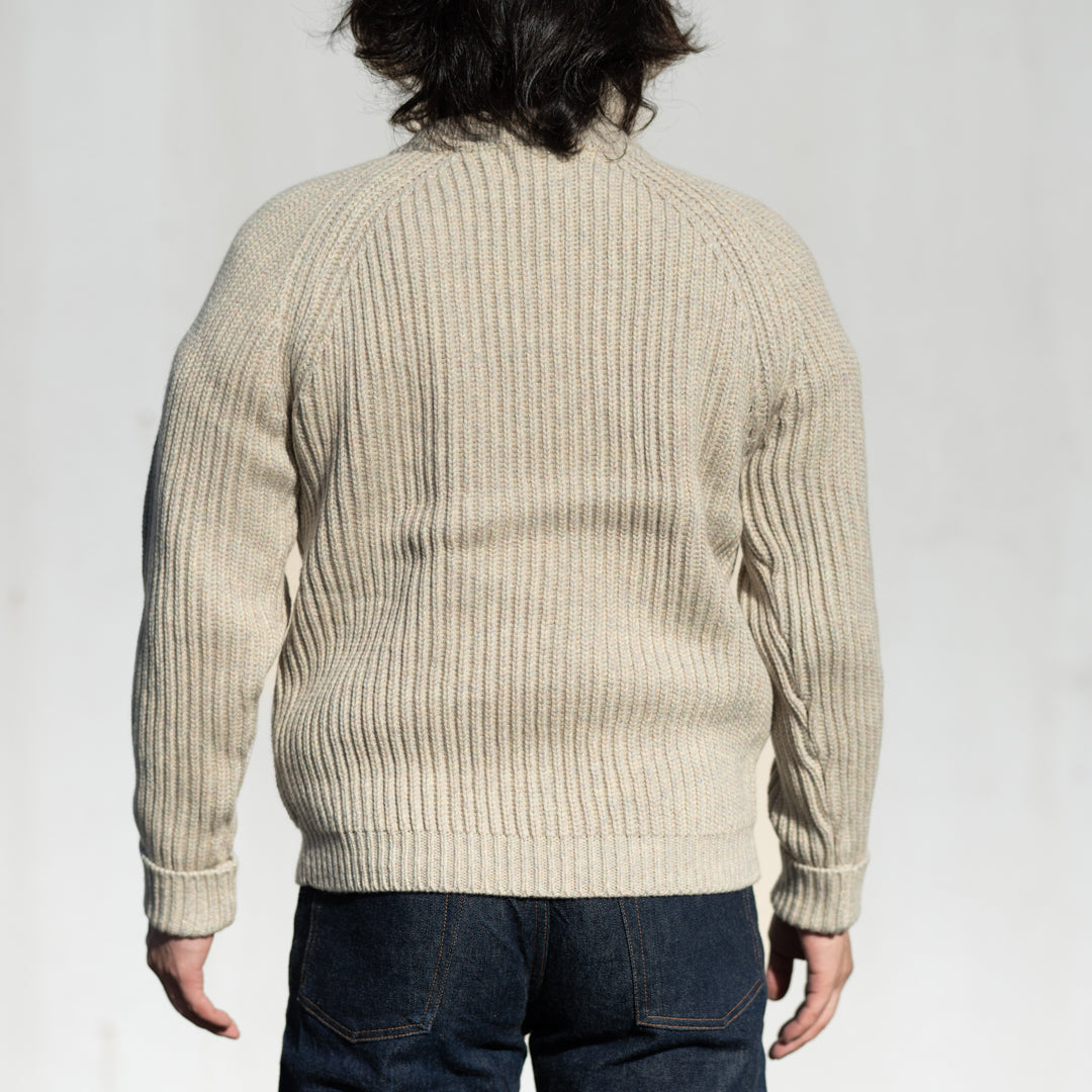 Fisherman Sweater Cashmere heather natural mix