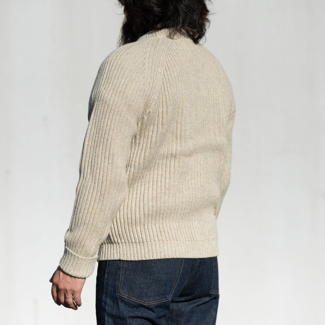 Fisherman Sweater Cashmere heather natural mix