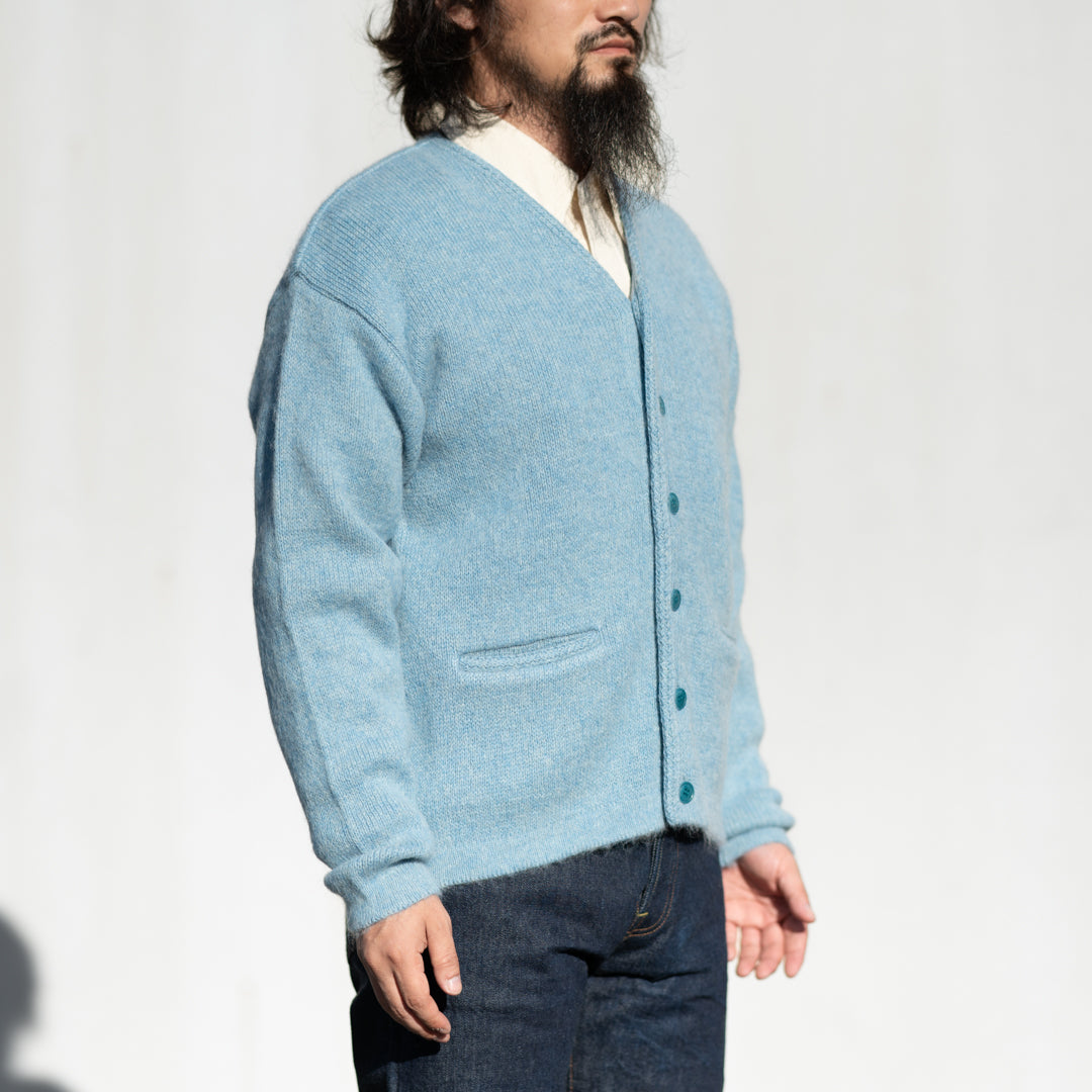 Alpaca Mohair Cardigan light blue