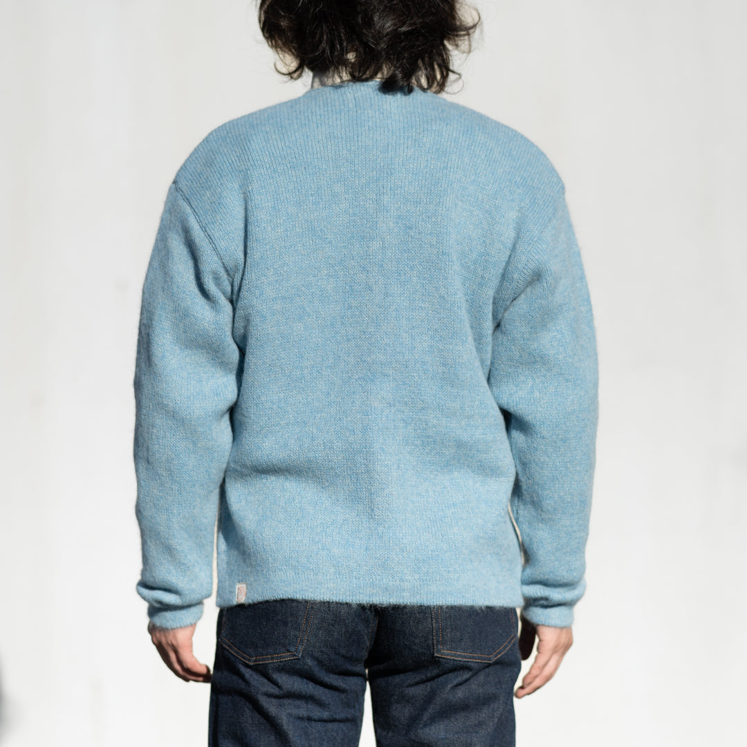 Alpaca Mohair Cardigan light blue