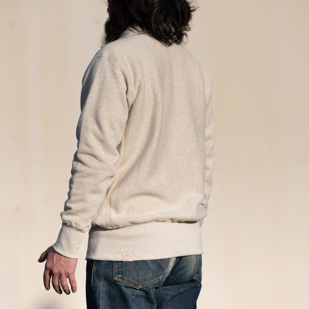 Half Zip Sweatshirt oatmeal Heather