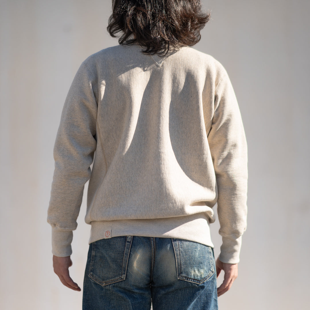 両Vトレーナー リバース型 オートミール Loop Wheeled V Sweater Reverse Weave oatmeal