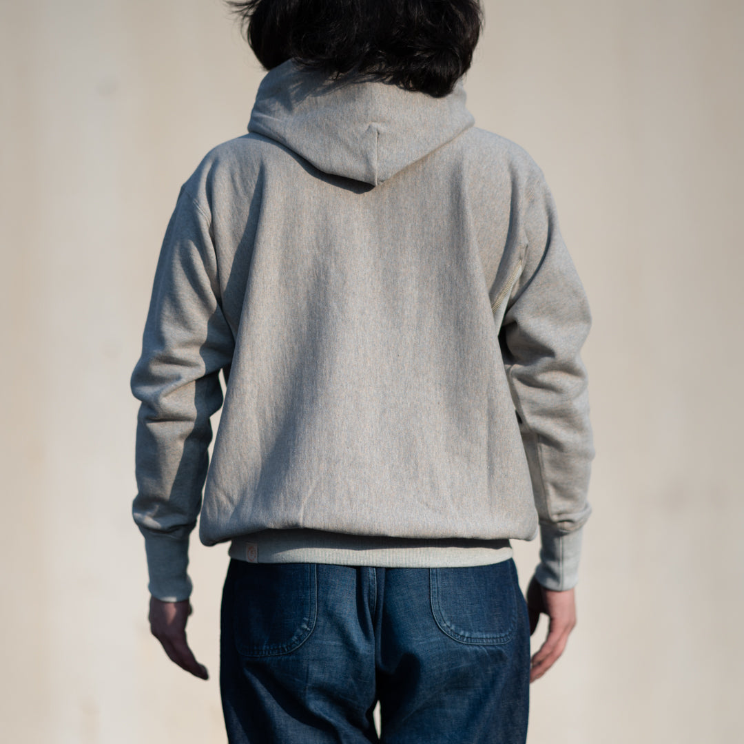 Hoodie Organic brown × gray Heather Cotton 14th Anniversary