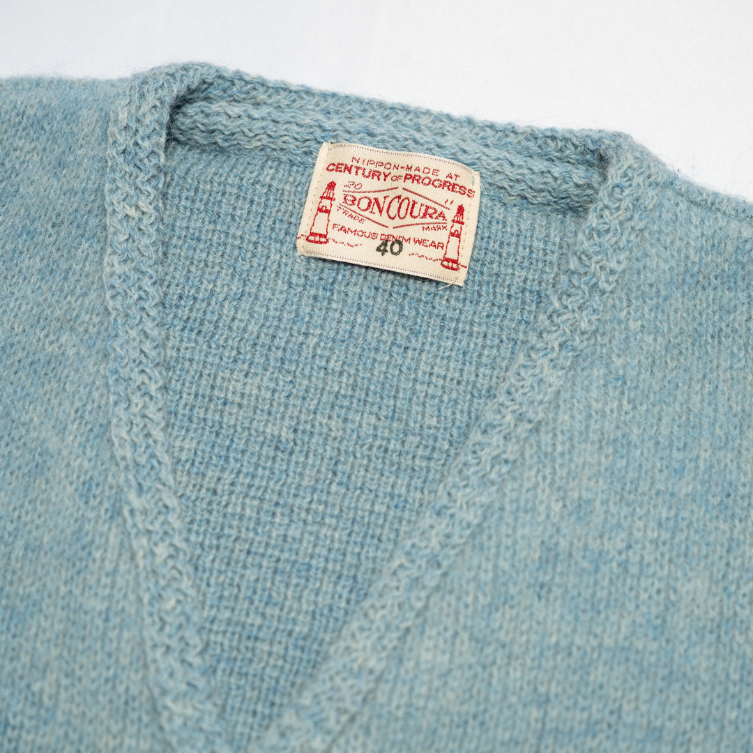 Alpaca Mohair Cardigan light blue