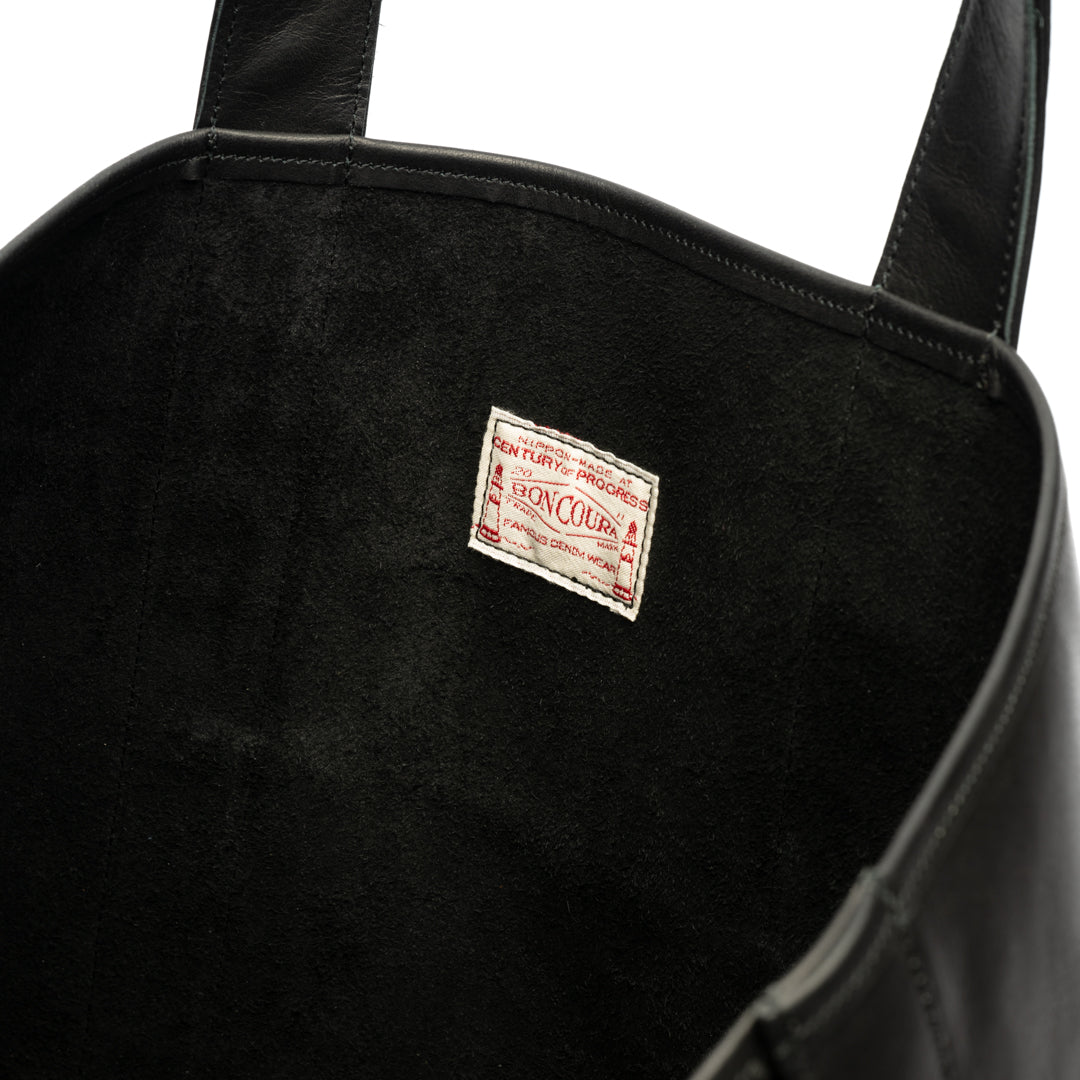 Boat Tote Leather black